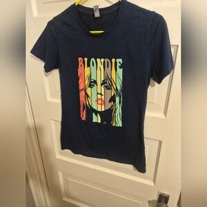 Blondie Graphic Band Tee Next Level Apparel Medium Black Retro Debbie Harry